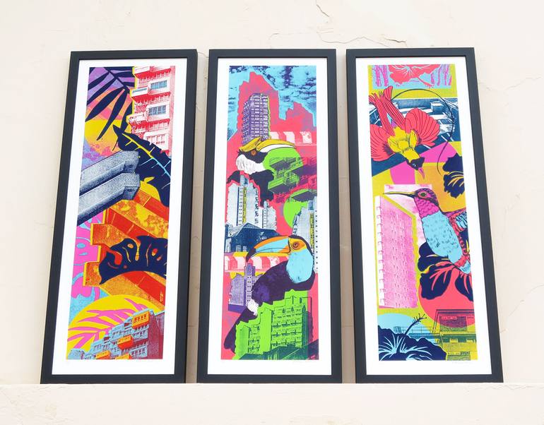 Original Contemporary Architecture Printmaking by Melissa North