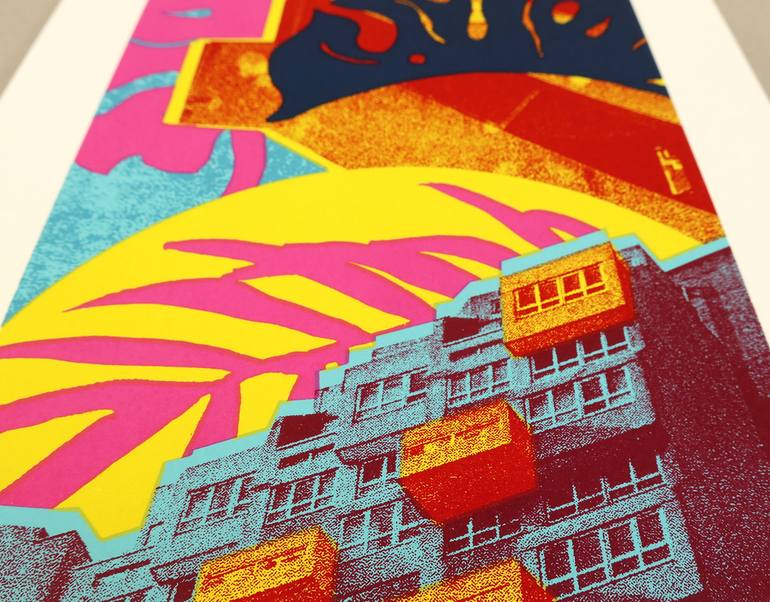 Original Contemporary Architecture Printmaking by Melissa North