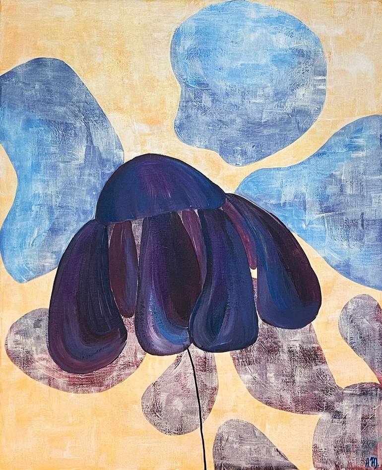 Print of Abstract Floral Paintings by Anna Musa