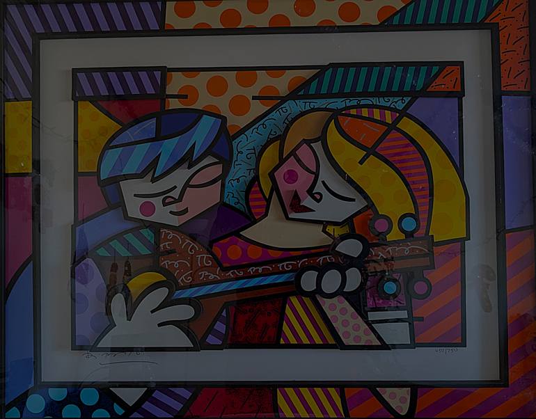 Original Cubism Love Mixed Media by David Wallace