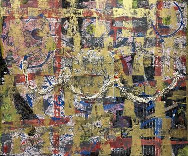 Original Abstract Expressionism Abstract Mixed Media by Jim Lynn