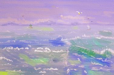 Original Digital Art Seascape Digital by Gene Norris