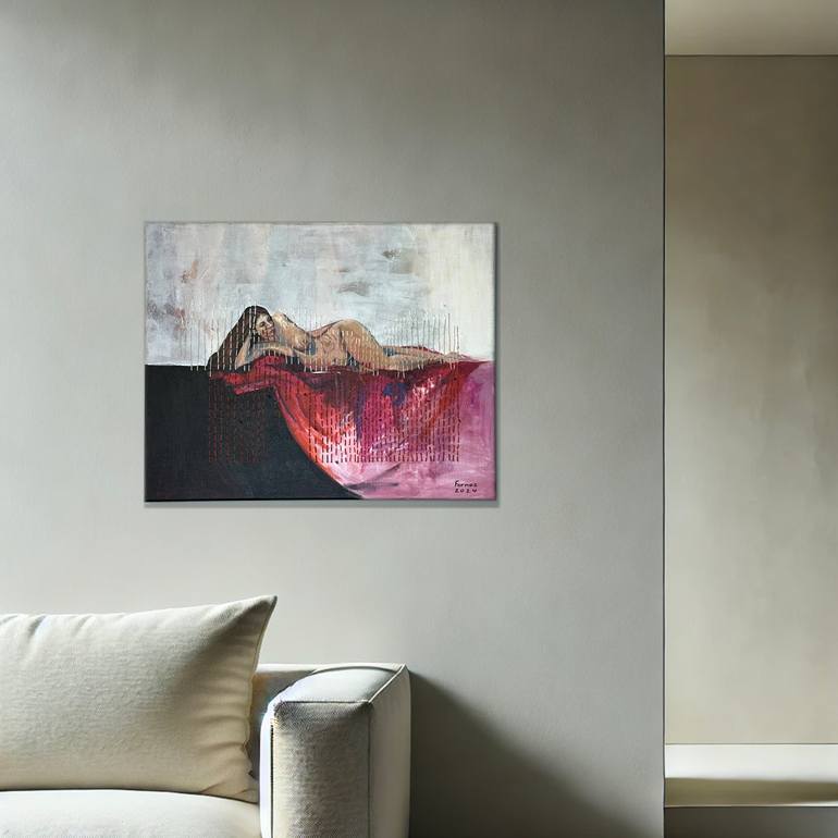 Original Figurative Women Painting by Farnaz Jahani