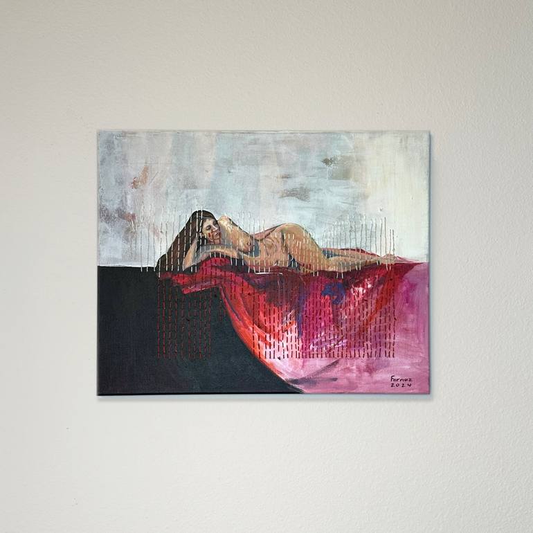 Original Figurative Women Painting by Farnaz Jahani