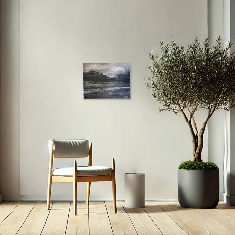 Original Painterly Abstraction Landscape Painting by Farnaz Jahani