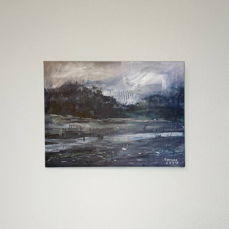 Original Painterly Abstraction Landscape Painting by Farnaz Jahani