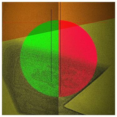 Original Abstract Geometric Digital by P R M Editions