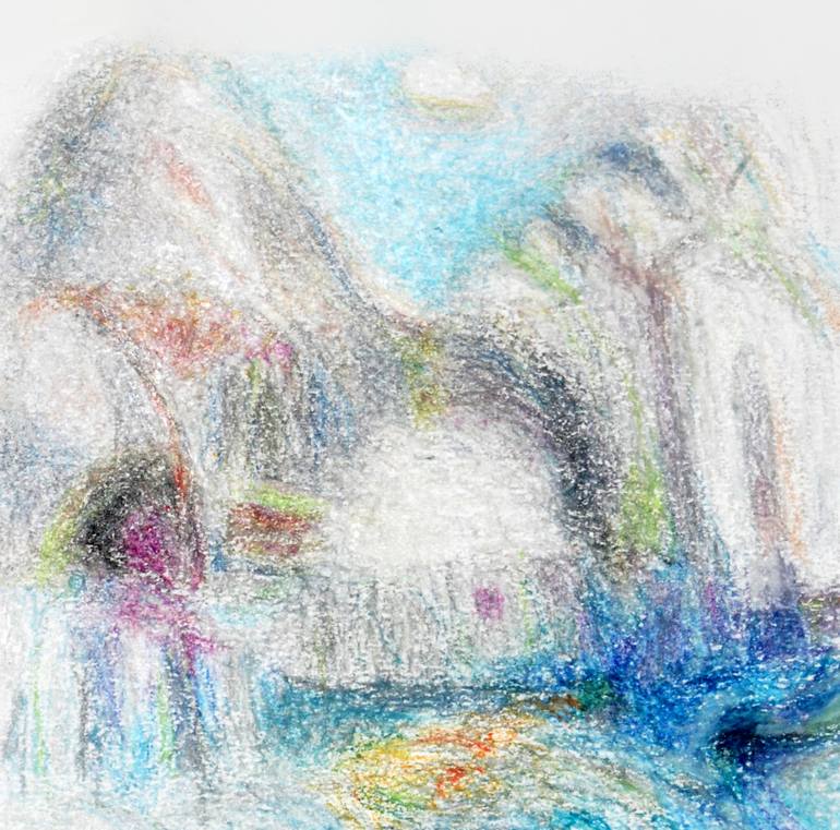 Original Conceptual Landscape Painting by Rachele De Dominicis