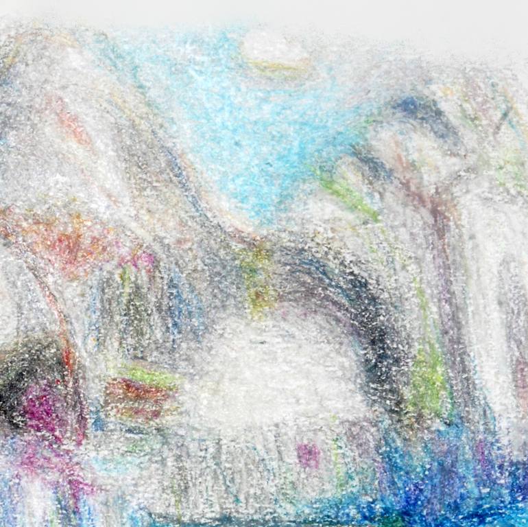 Original Conceptual Landscape Painting by Rachele De Dominicis