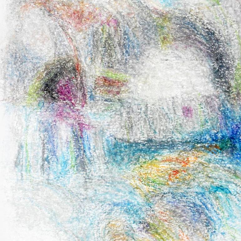 Original Conceptual Landscape Painting by Rachele De Dominicis