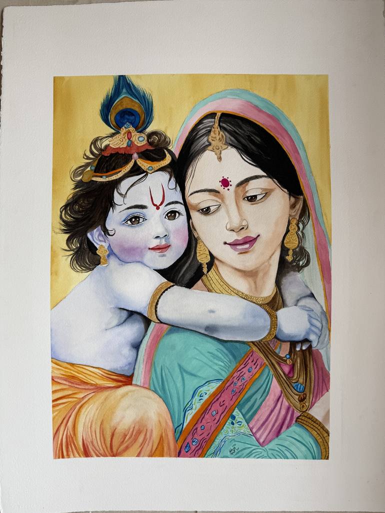 Original Portraiture Classical Mythology Paintings by Aashwija K