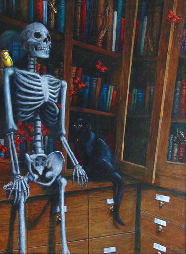 Print of Surrealism Cats Paintings by Chris Semtner
