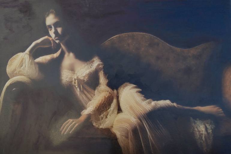 Original Classicism Women Painting by Sam Monet