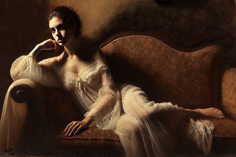 Original Conceptual Women Painting by Sam Monet