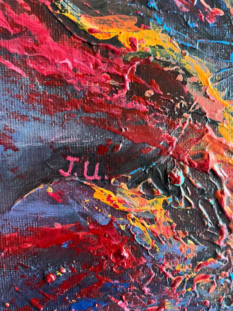 Original Abstract Expressionism Abstract Painting by Janna Ustichenko
