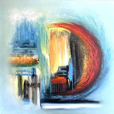 Original Abstract Expressionism Abstract Painting by Janna Ustichenko