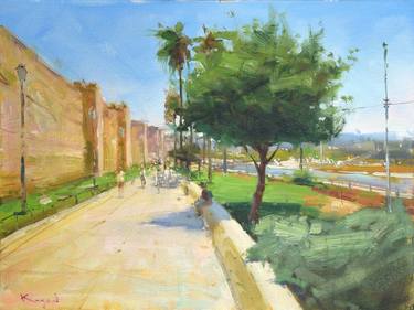 Original Impressionism Cities Paintings by Boris Cohen