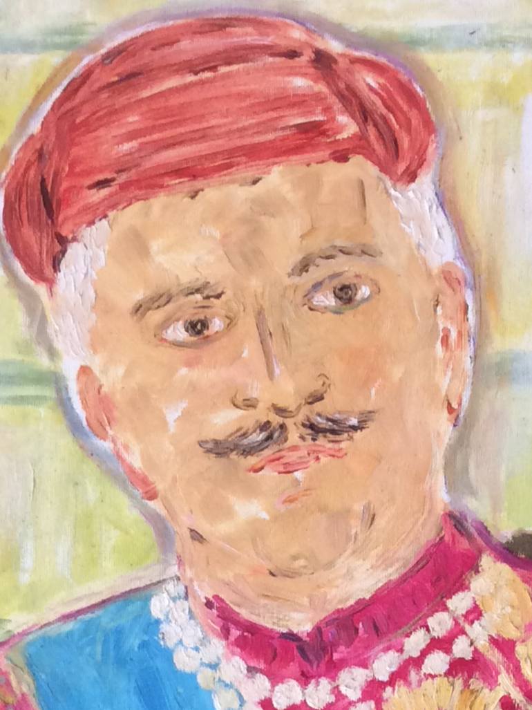 Original Figurative People Painting by Gisele Van Wambeke