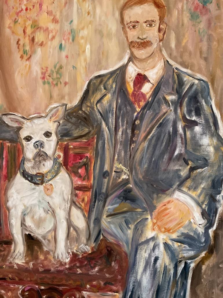 Original Figurative Men Paintings by Gisele Van Wambeke