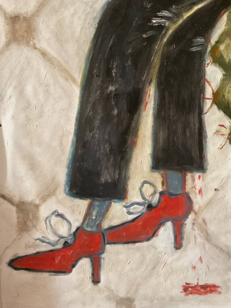 Original Symbolism Fantasy Painting by Gisele Van Wambeke