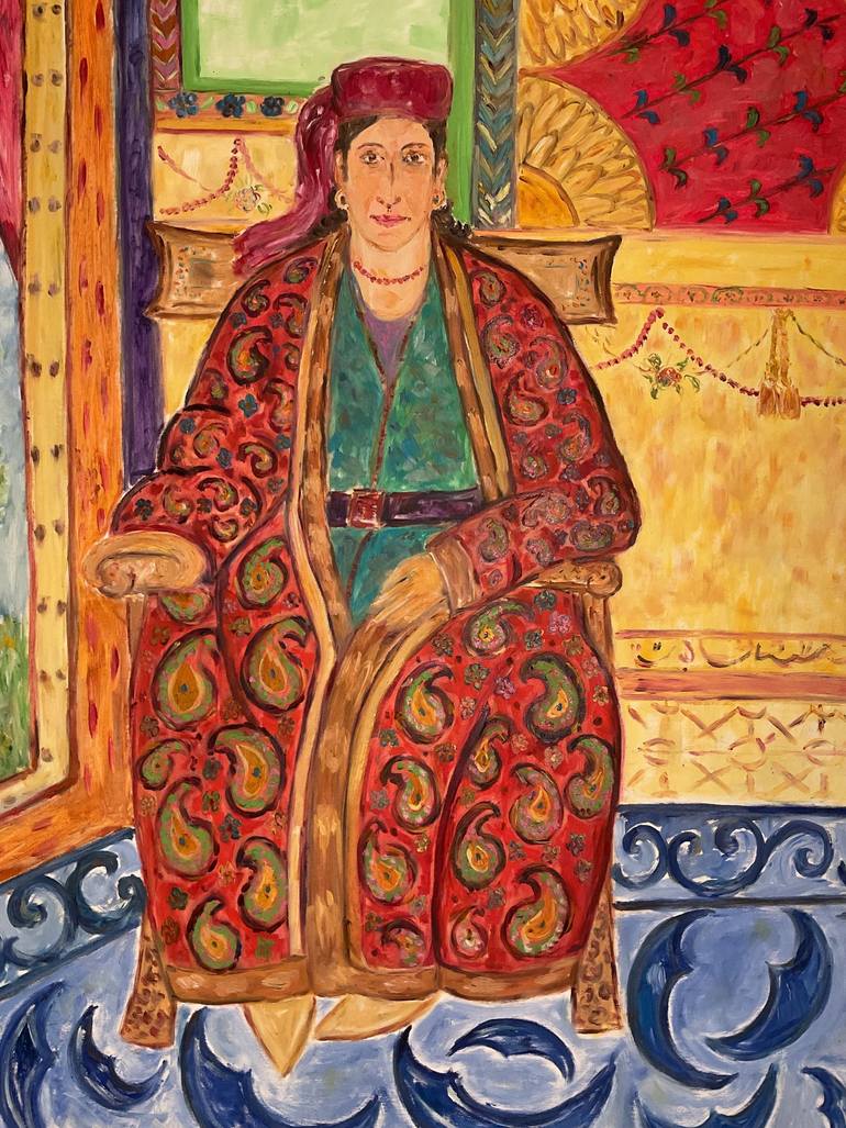 Original People Painting by Gisele Van Wambeke | Documentary Art on Canvas | The colors of the sub continent