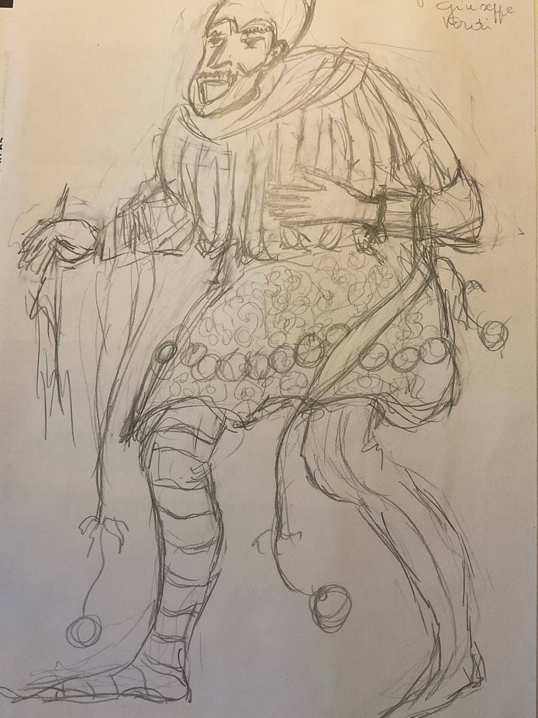 Rigoletto Giuseppe Verdi Opéra Drawing by Gisele Van Wambeke  