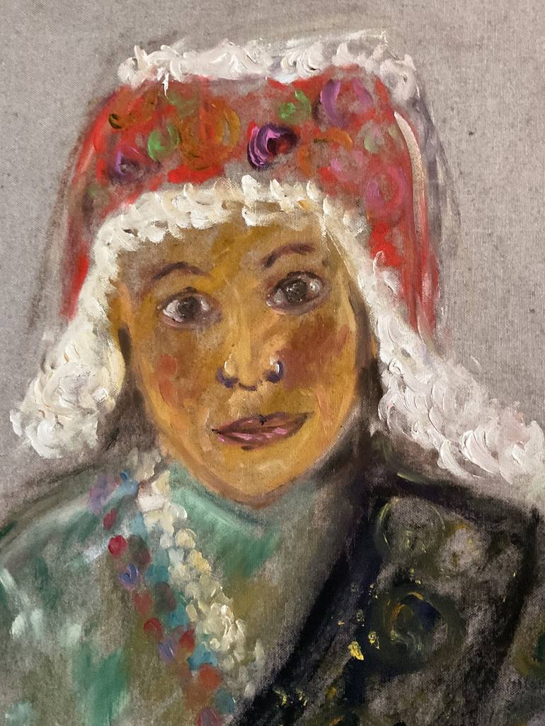 Original Children Painting by Gisele Van Wambeke | Figurative Art on Canvas | Children of the world 1