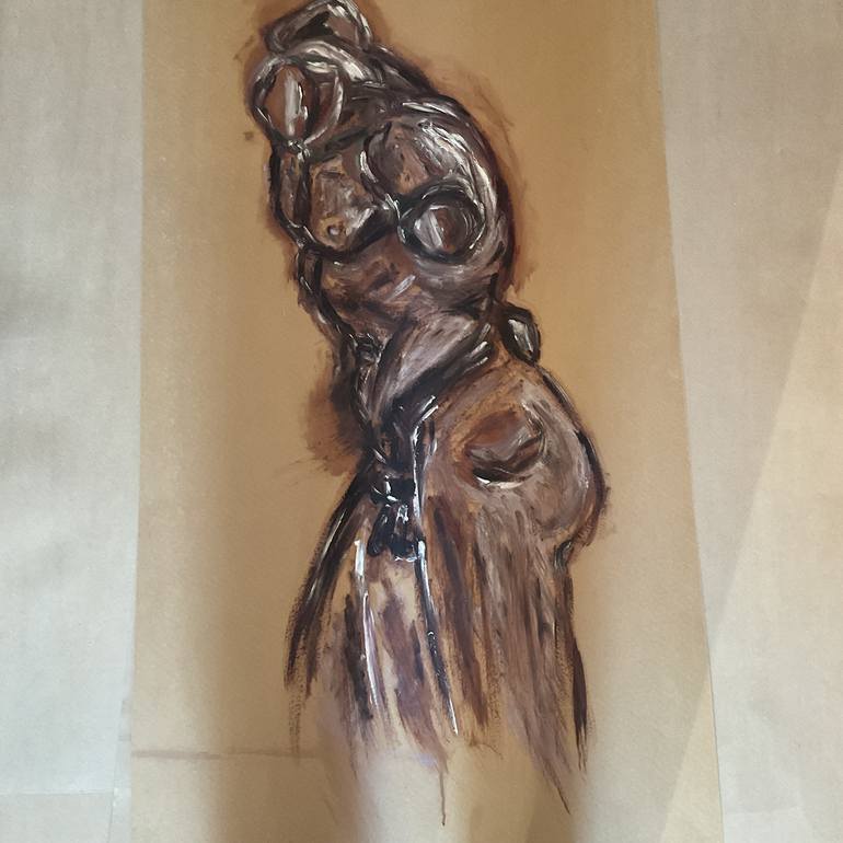 Original Figurative Body Painting by Gisele Van Wambeke