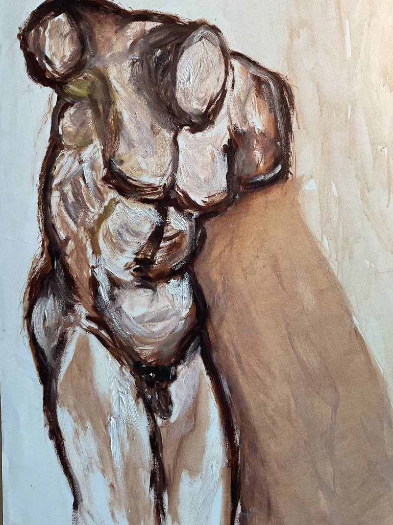 Original Figurative Body Painting by Gisele Van Wambeke