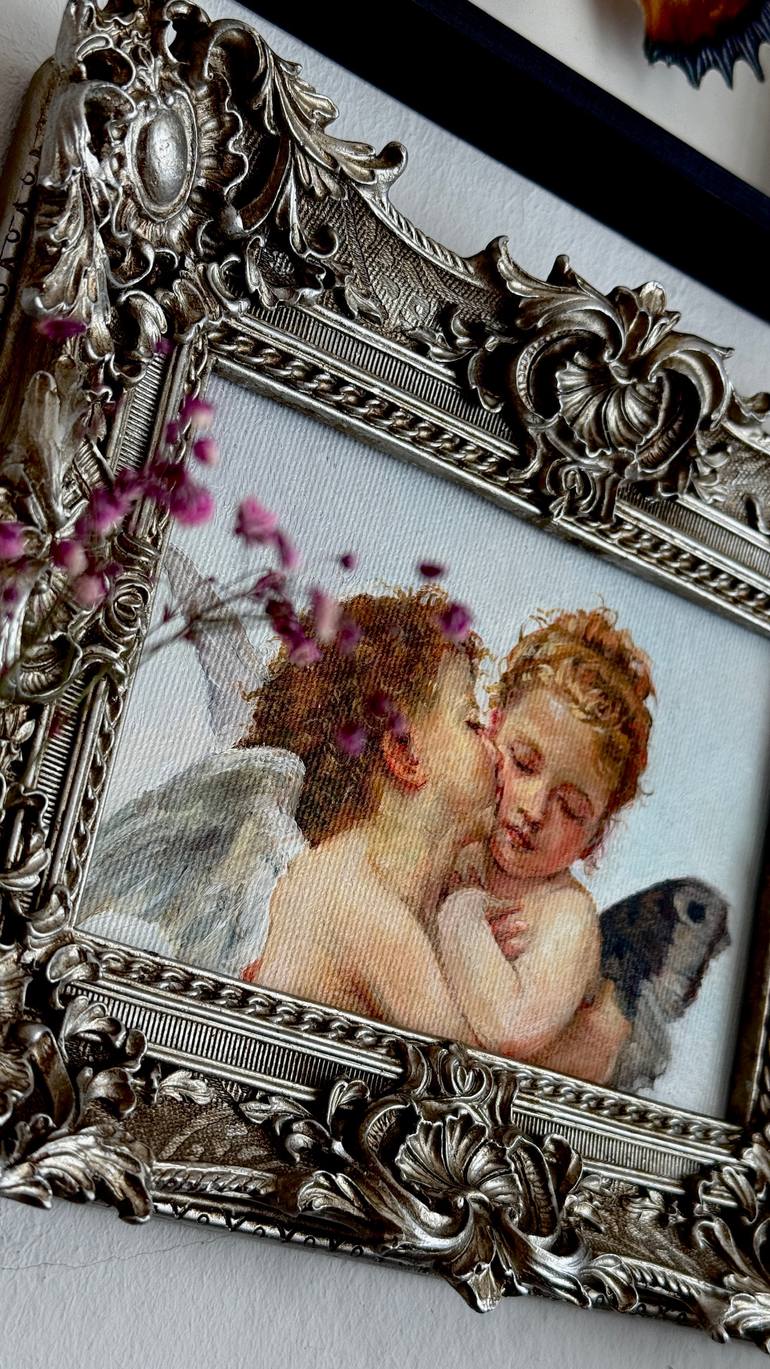 Original Figurative Love Painting by Lyuba Shkolna