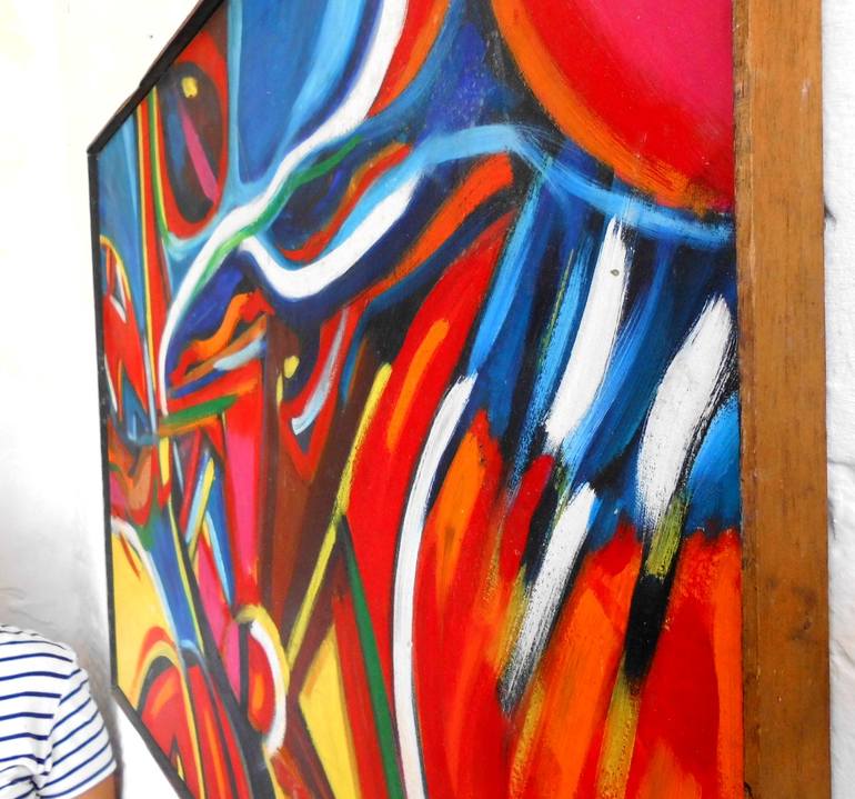 Original Abstract Expressionism Abstract Painting by Deinys Roa