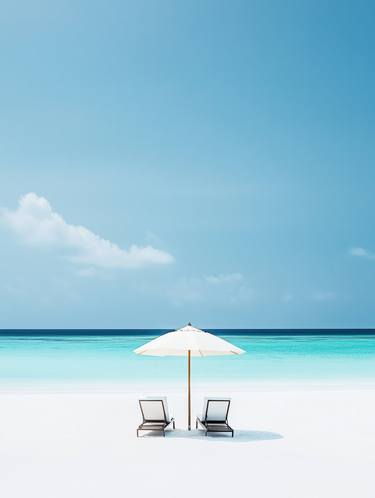 Original Art Deco Beach Digital by Aliaksandr Pakhuchy