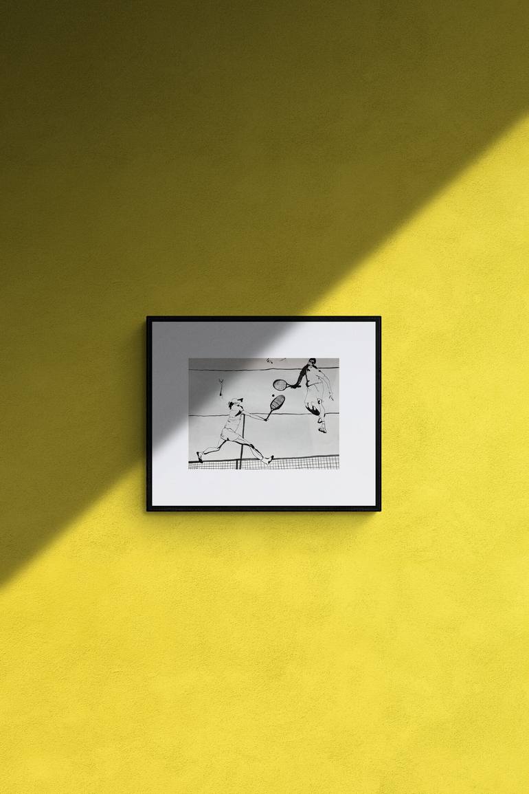 Original Abstract Sports Painting by Nastia Golub