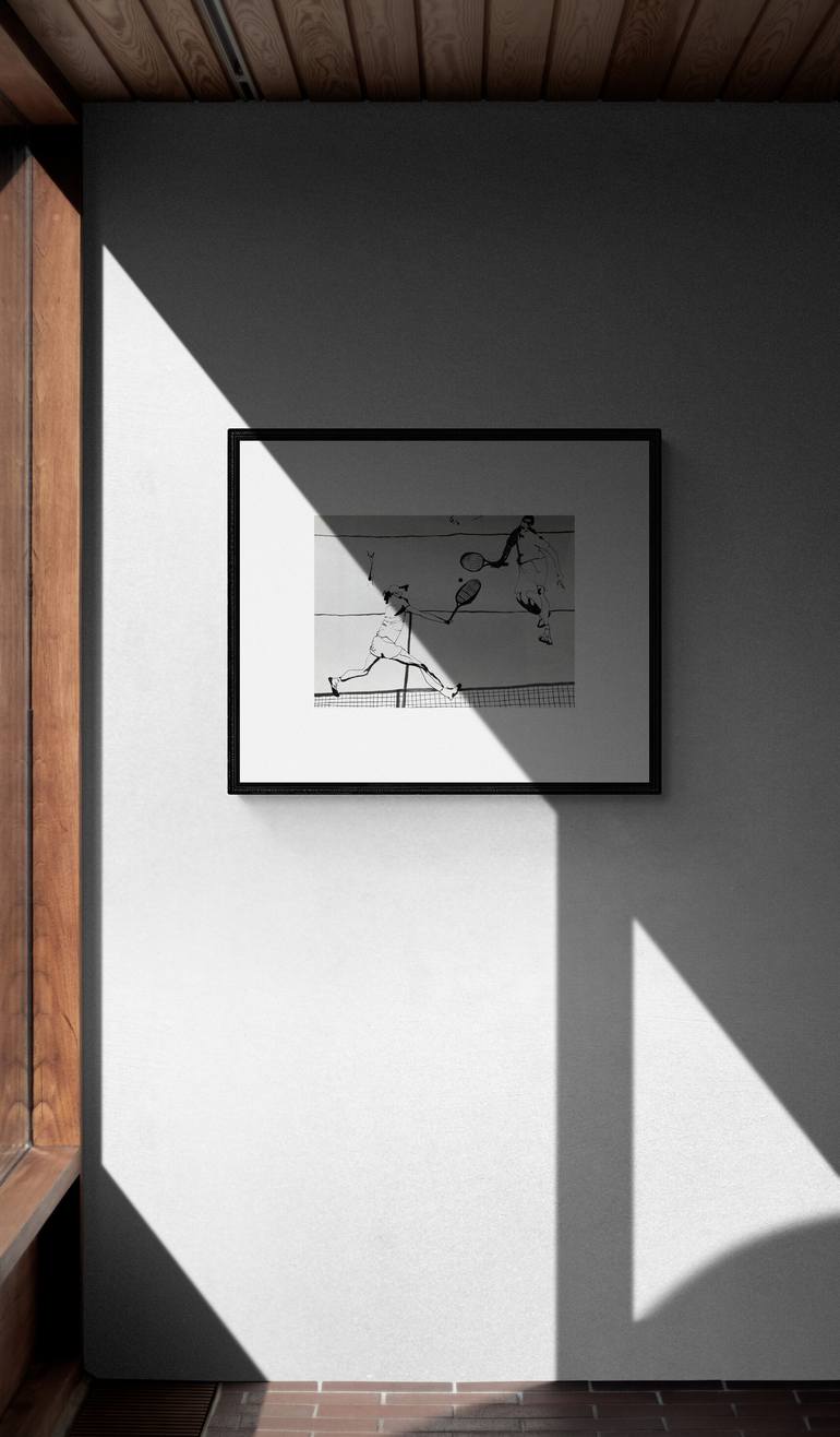 Original Abstract Sports Painting by Nastia Golub