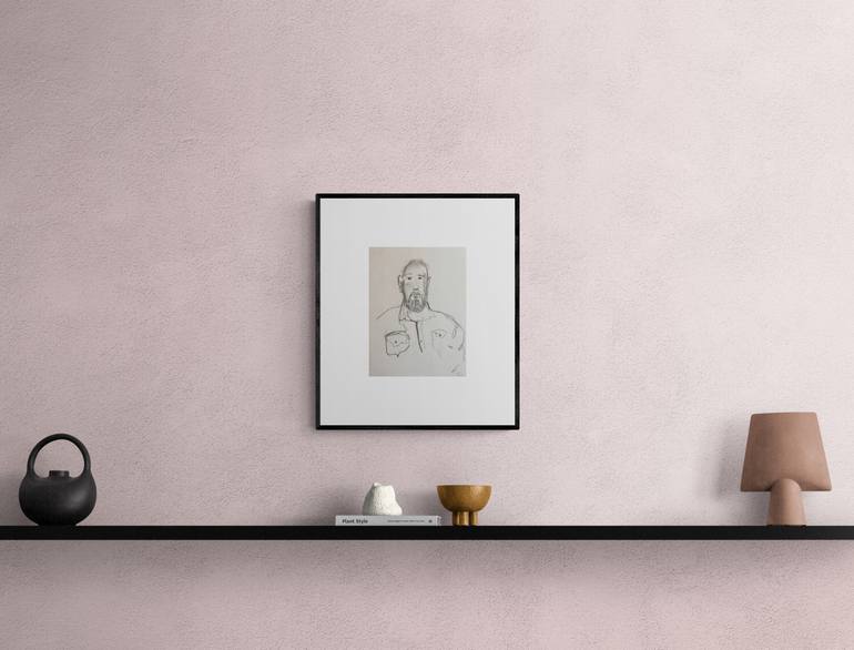 Original Abstract Expressionism Men Painting by Nastia Golub