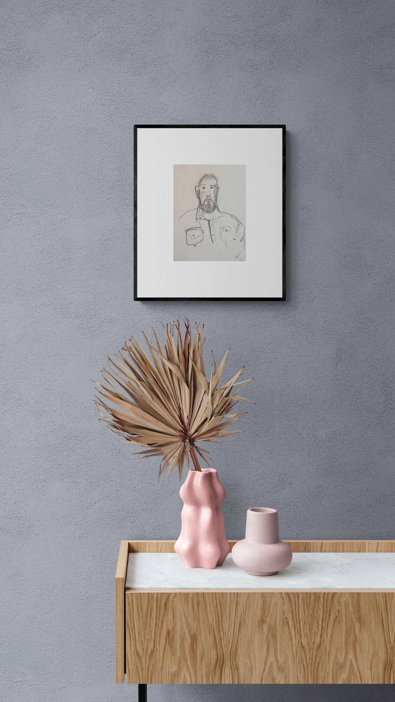 Original Abstract Expressionism Men Painting by Nastia Golub