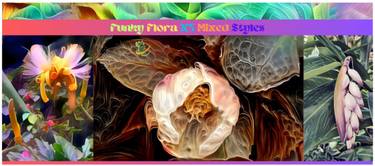 Original Abstract Floral Digital by Andrew Topper