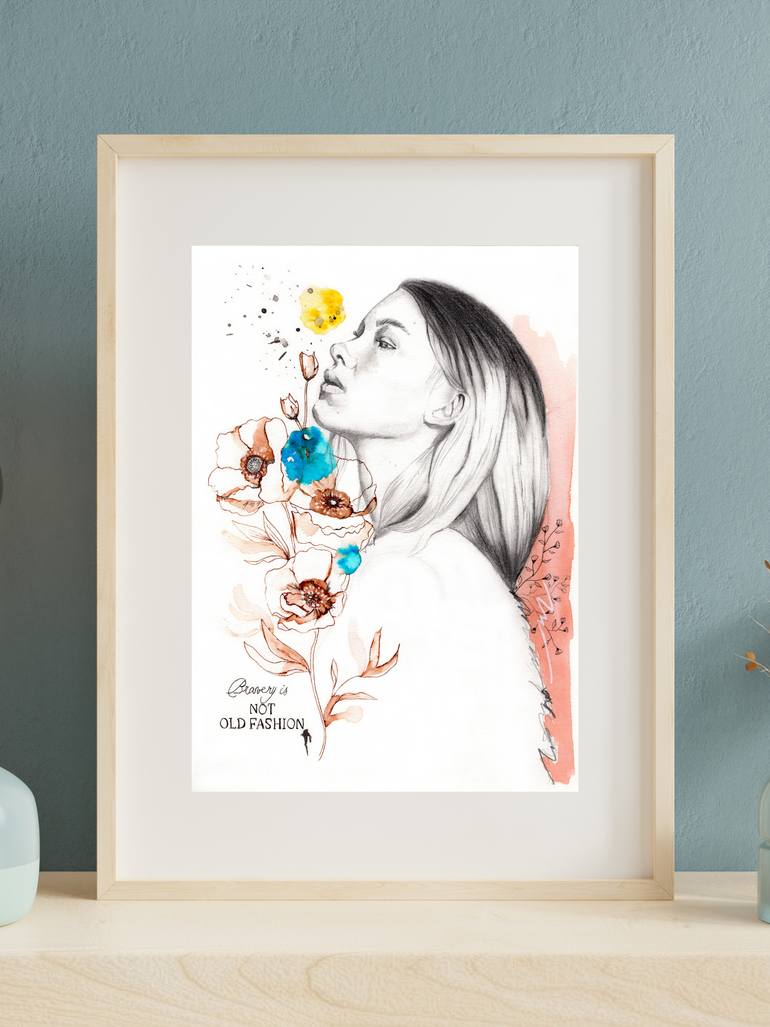 Original Figurative Women Drawing by Natacha Disbeschl