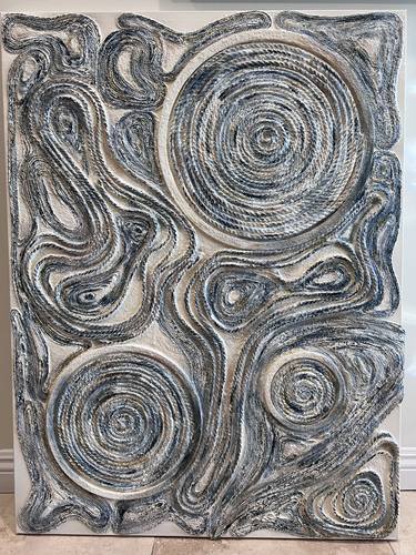 Original Abstract Expressionism Abstract Mixed Media by Lora Kochetkova