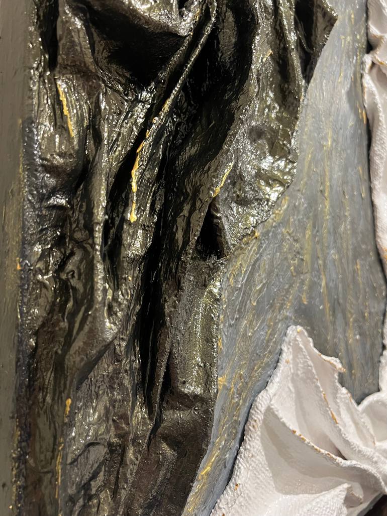 Original Art Deco Abstract Mixed Media by Lora Kochetkova