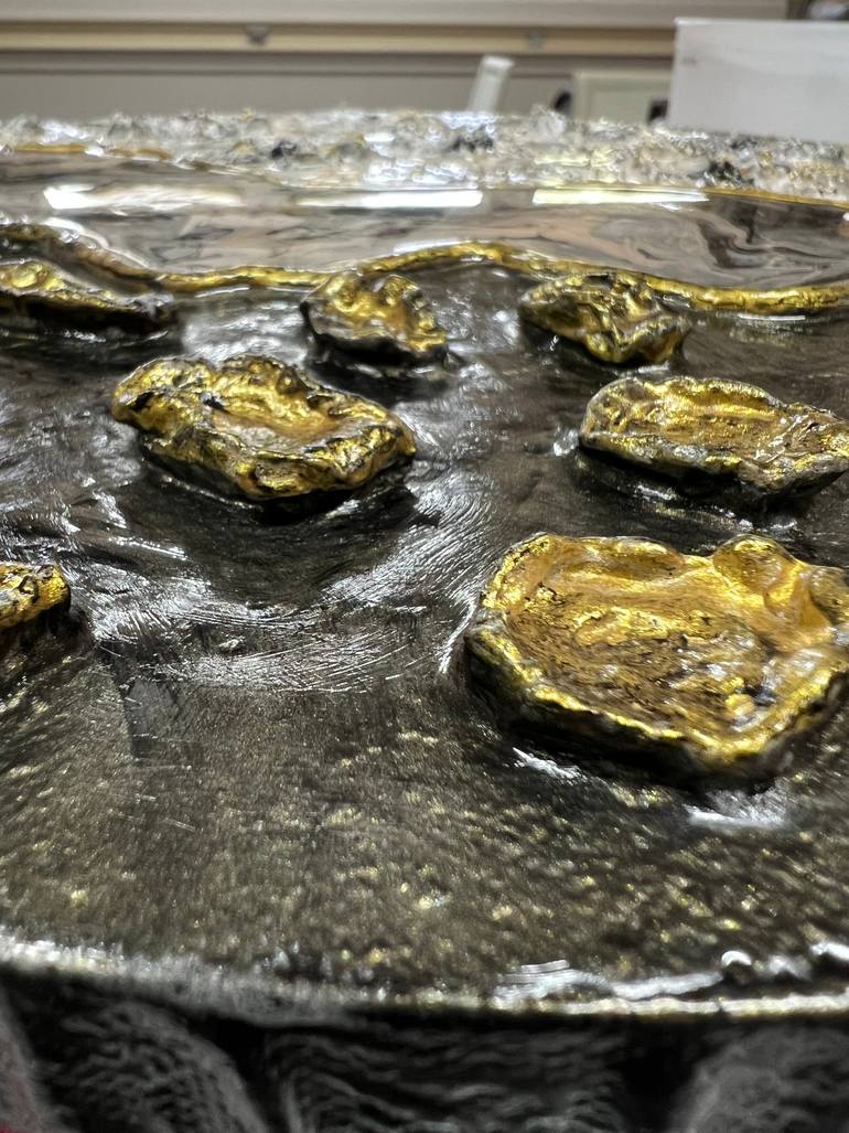 Original Abstract Nature Mixed Media by Lora Kochetkova