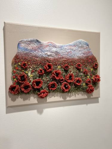 Original Abstract Nature Mixed Media by Lora Kochetkova