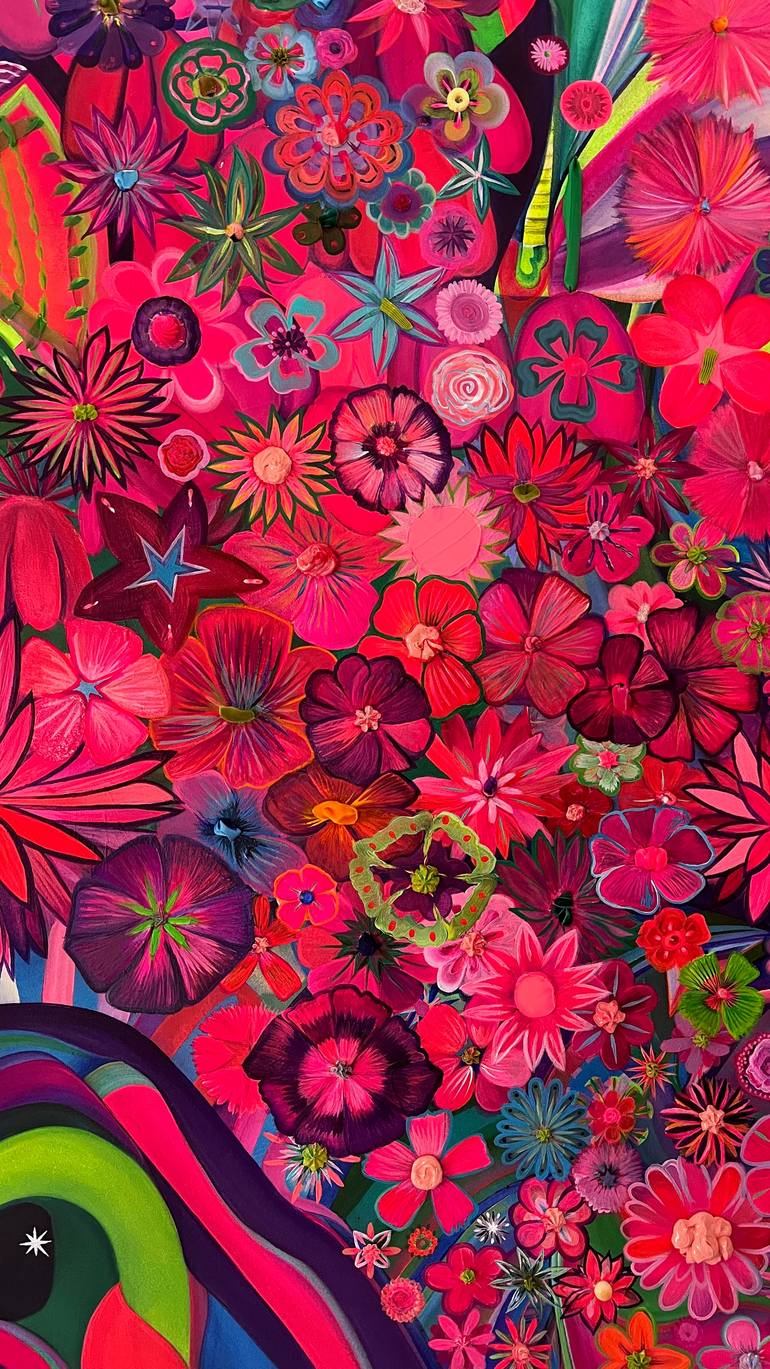 Original Abstract Mixed Media by Nik Aliye