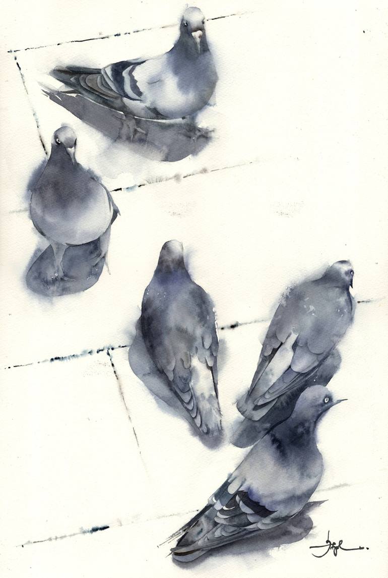 Original Figurative Animal Paintings by Steven Tjokrokentjono