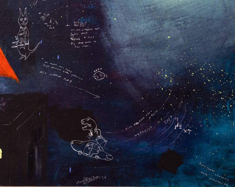 Original Abstract Fantasy Painting by Jekaterina Dokukina