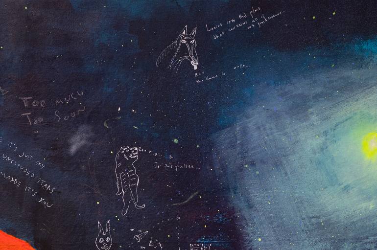 Original Abstract Fantasy Painting by Jekaterina Dokukina