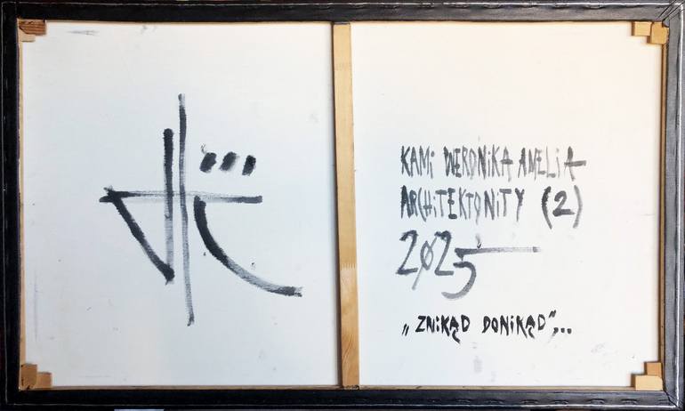 Original Abstract Architecture Painting by Weronika Kami