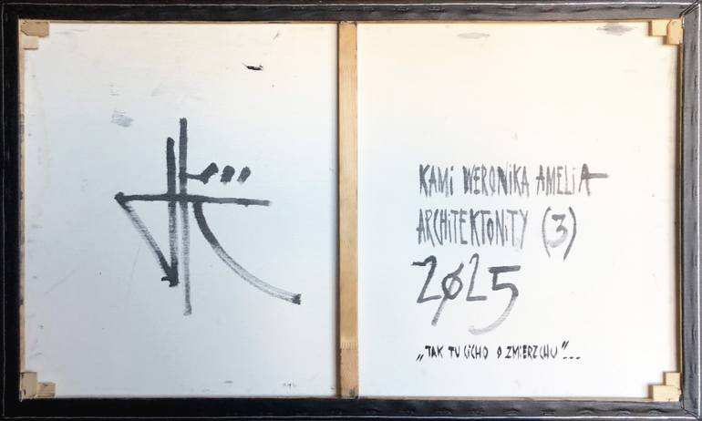 Original Abstract Architecture Painting by Weronika Kami