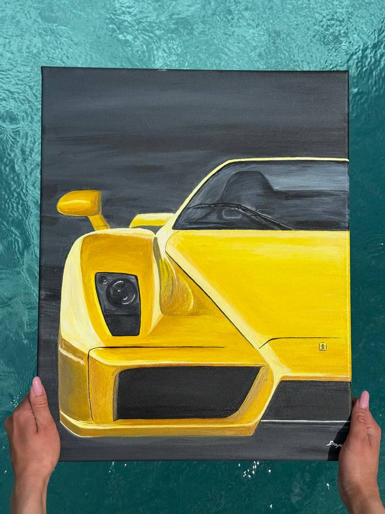 Original Realism Car Painting by Magdalena Drapella
