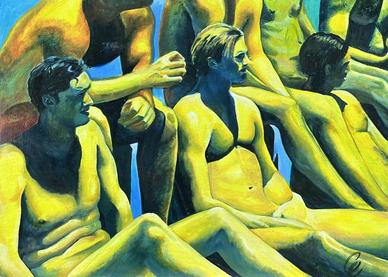 Original Contemporary Water Paintings by Cubeddu Elettra